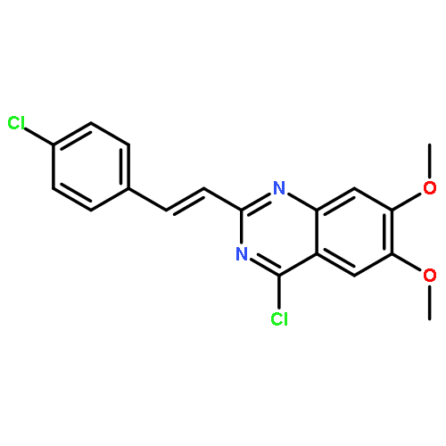 Quinazoline, 4-chloro-2-[(1E)-2-(4-chlorophenyl)ethenyl]-6,7-dimethoxy-