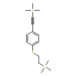 Silane, trimethyl[[4-[[2-(trimethylsilyl)ethyl]thio]phenyl]ethynyl]-