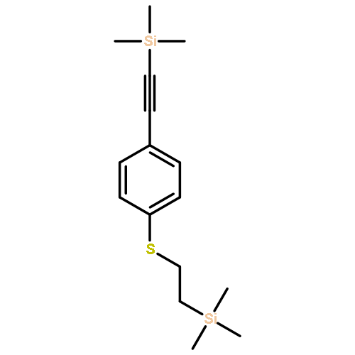 Silane, trimethyl[[4-[[2-(trimethylsilyl)ethyl]thio]phenyl]ethynyl]-