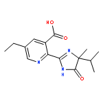 3-Pyridinecarboxylic acid,2-[(4R)-4,5-dihydro-4-methyl-4-(1-methylethyl)-5-oxo-1H-imidazol-2-yl]-5-ethyl-