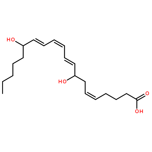 5,9,11,13-Eicosatetraenoic acid, 8,15-dihydroxy-, (5Z,9E,11Z,13E)-