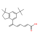 2,4,6-Heptatrienoic acid,6-[6-(1,1-dimethylethyl)-2,3-dihydro-1,1-dimethyl-1H-inden-4-yl]-,(2E,4E)-