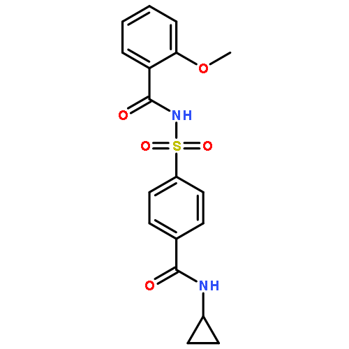 N-((4-(Cyclopropylcarbamoyl)phenyl)sulfonyl)-2-methoxybenzamide