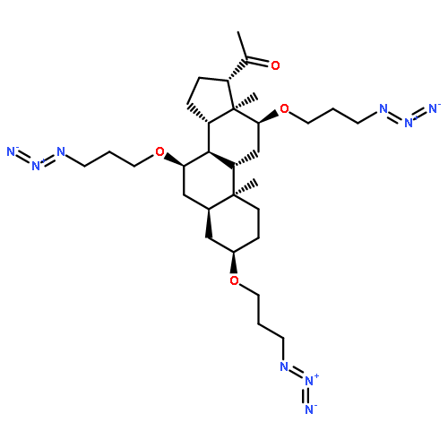 Pregnan-20-one, 3,7,12-tris(3-azidopropoxy)-, (3a,5b,7a,12a)-