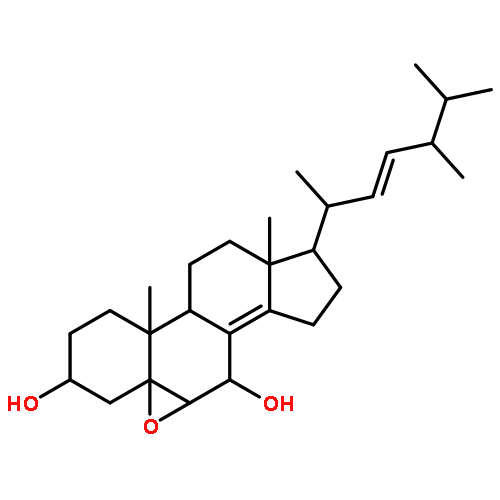 (3beta,5alpha,6alpha,7alpha,22E,24R)-5,6-Epoxyergosta-8(14),22-diene-3,7-diol