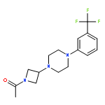 1-[3-[4-[3-(trifluoromethyl)phenyl]piperazin-1-yl]azetidin-1-yl]ethanone