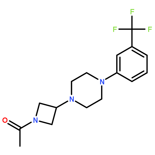 1-[3-[4-[3-(trifluoromethyl)phenyl]piperazin-1-yl]azetidin-1-yl]ethanone