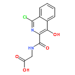 Glycine, N-[(1-chloro-4-hydroxy-3-isoquinolinyl)carbonyl]-