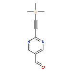 5-Pyrimidinecarboxaldehyde, 2-[(trimethylsilyl)ethynyl]-