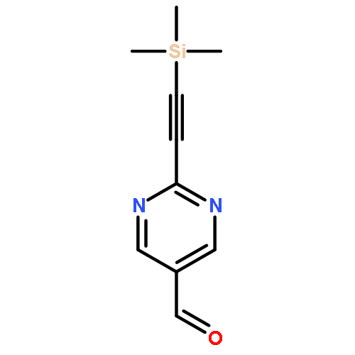 5-Pyrimidinecarboxaldehyde, 2-[(trimethylsilyl)ethynyl]-