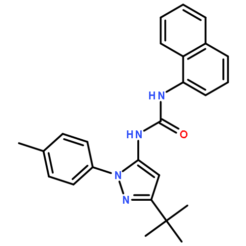 Urea,N-[3-(1,1-dimethylethyl)-1-(4-methylphenyl)-1H-pyrazol-5-yl]-N'-1-naphthalenyl-