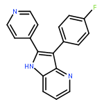 1H-Pyrrolo[3,2-b]pyridine, 3-(4-fluorophenyl)-2-(4-pyridinyl)-