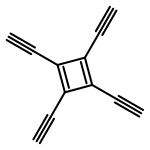 1,3-Cyclobutadiene, 1,2,3,4-tetraethynyl- (9CI)