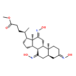 Cholan-24-oic acid, 3,7,12-tris(hydroxyimino)-, methyl ester, (5b)-