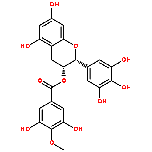 Benzoic acid,3,5-dihydroxy-4-methoxy-,(2R,3R)-3,4-dihydro-5,7-dihydroxy-2-(3,4,5-trihydroxyphenyl)-2H-1-benzopyran-3-ylester