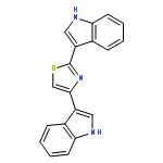 1H-Indole, 3,3'-(2,4-thiazolediyl)bis-