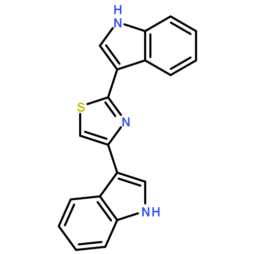 1H-Indole, 3,3'-(2,4-thiazolediyl)bis-