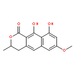 1H-Naphtho[2,3-c]pyran-1-one,3,4-dihydro-9,10-dihydroxy-7-methoxy-3-methyl-, (3S)-