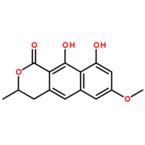 1H-Naphtho[2,3-c]pyran-1-one,3,4-dihydro-9,10-dihydroxy-7-methoxy-3-methyl-, (3S)-