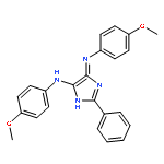 4H-Imidazol-5-amine,N-(4-methoxyphenyl)-4-[(4-methoxyphenyl)imino]-2-phenyl-