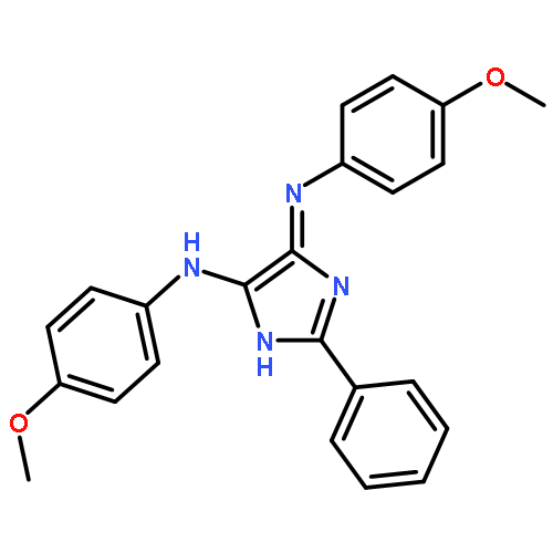 4H-Imidazol-5-amine,N-(4-methoxyphenyl)-4-[(4-methoxyphenyl)imino]-2-phenyl-