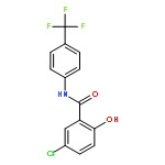 Benzamide, 5-chloro-2-hydroxy-N-[4-(trifluoromethyl)phenyl]-