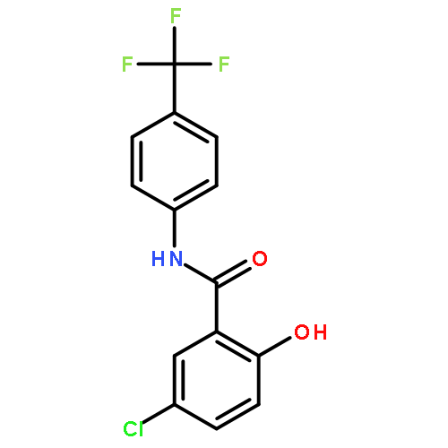 Benzamide, 5-chloro-2-hydroxy-N-[4-(trifluoromethyl)phenyl]-