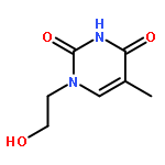 2,4(1H,3H)-Pyrimidinedione, 1-(2-hydroxyethyl)-5-methyl-