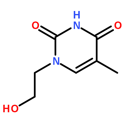 2,4(1H,3H)-Pyrimidinedione, 1-(2-hydroxyethyl)-5-methyl-