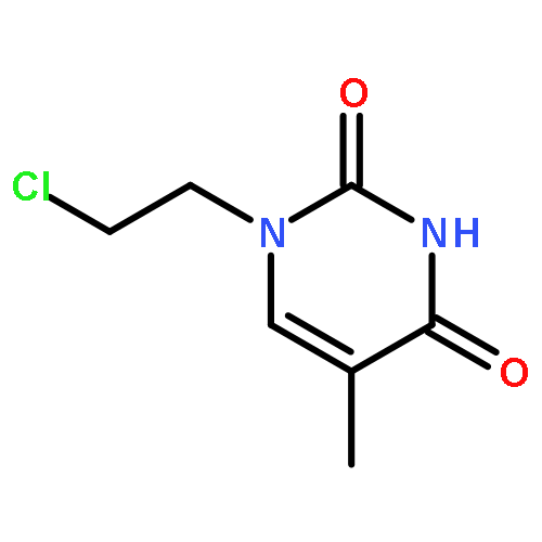 2,4(1H,3H)-Pyrimidinedione, 1-(2-chloroethyl)-5-methyl-