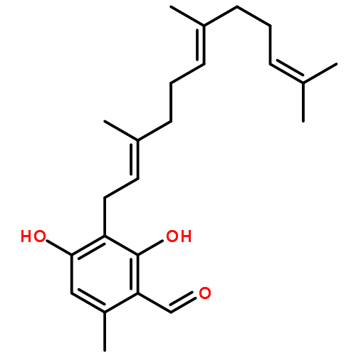 Benzaldehyde,2,4-dihydroxy-6-methyl-3-[(2E,6E)-3,7,11-trimethyl-2,6,10-dodecatrien-1-yl]-