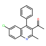 Ethanone, 1-(6-chloro-2-methyl-4-phenyl-3-quinolinyl)-