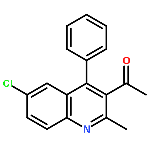 Ethanone, 1-(6-chloro-2-methyl-4-phenyl-3-quinolinyl)-