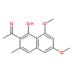 Ethanone, 1-(1-hydroxy-6,8-dimethoxy-3-methyl-2-naphthalenyl)-