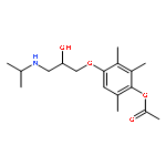 Phenol,4-[2-hydroxy-3-[(1-methylethyl)amino]propoxy]-2,3,6-trimethyl-, 1-acetate