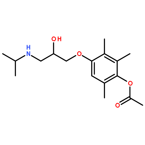 Phenol,4-[2-hydroxy-3-[(1-methylethyl)amino]propoxy]-2,3,6-trimethyl-, 1-acetate