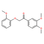 Ethanone, 1-(3,4-dimethoxyphenyl)-2-(2-methoxyphenoxy)-