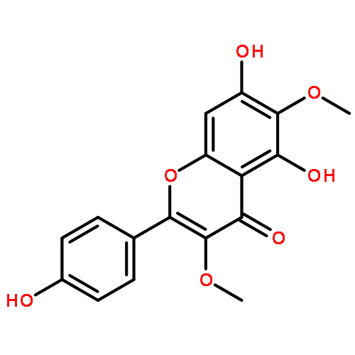 4H-1-Benzopyran-4-one,5,7-dihydroxy-2-(4-hydroxyphenyl)-3,6-dimethoxy-