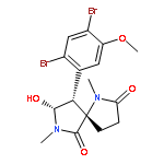 1,7-Diazaspiro[4.4]nonane-2,6-dione,9-(2,4-dibromo-5-methoxyphenyl)-8-hydroxy-1,7-dimethyl-, (5S,8R,9R)-