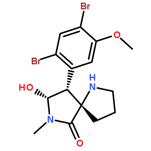 1,7-Diazaspiro[4.4]nonan-6-one,9-(2,4-dibromo-5-methoxyphenyl)-8-hydroxy-7-methyl-, (5S,8R,9R)-