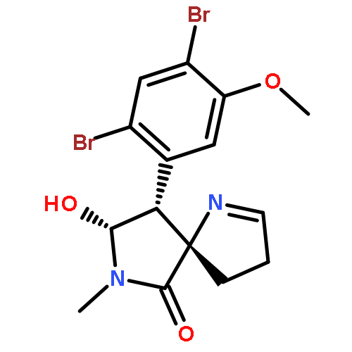 1,7-Diazaspiro[4.4]non-1-en-6-one,9-(2,4-dibromo-5-methoxyphenyl)-8-hydroxy-7-methyl-, (5S,8R,9R)-