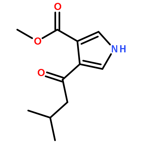 1H-Pyrrole-3-carboxylic acid, 4-(3-methyl-1-oxobutyl)-, methyl ester