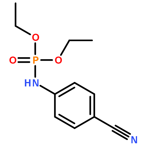 Phosphoramidic acid, (4-cyanophenyl)-, diethyl ester