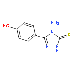 3H-1,2,4-Triazole-3-thione, 4-amino-2,4-dihydro-5-(4-hydroxyphenyl)-