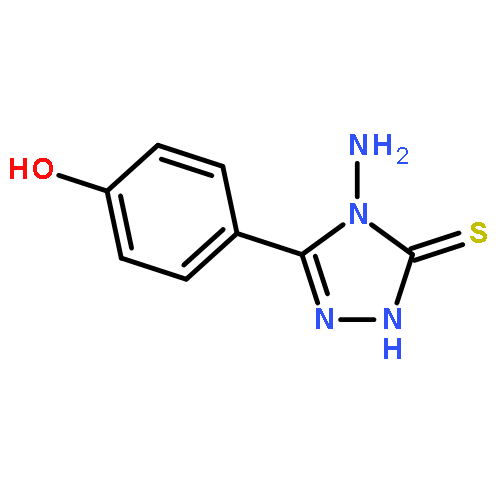 3H-1,2,4-Triazole-3-thione, 4-amino-2,4-dihydro-5-(4-hydroxyphenyl)-