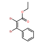 2-Propenoic acid,2,3-dibromo-3-phenyl-, ethyl ester