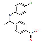 Benzenamine, 4-chloro-N-[1-(4-nitrophenyl)ethylidene]-