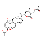 Ergosta-2,24-dien-26-oicacid, 4,27-bis(acetyloxy)-5,6-epoxy-22-hydroxy-1-oxo-, d-lactone, (4b,5b,6b,22R)-