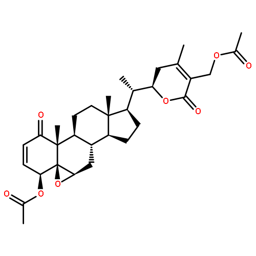 Ergosta-2,24-dien-26-oicacid, 4,27-bis(acetyloxy)-5,6-epoxy-22-hydroxy-1-oxo-, d-lactone, (4b,5b,6b,22R)-