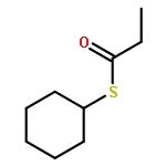 Propanethioic acid, S-cyclohexyl ester